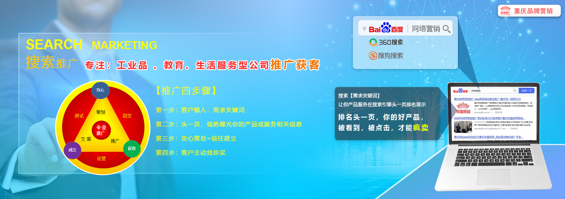 專(zhuān)注工業(yè)品、教育、生活服務(wù)類(lèi)公司百萬(wàn)流量獲客